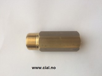 Skjøtestykke for høytrykkspyler 1/2""F-3/4""M"