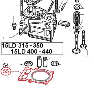 toppakning 1mm 1hakk 15 LD