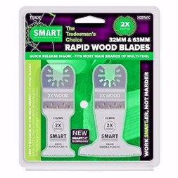 SMART 2 bladers sett Rapid Wood 32 og 63 mm - tre og plast