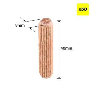 Trend plugger Ø8 X 40 mm 50 stk