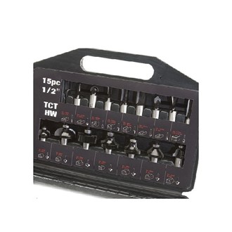 Trend fresesett 15 deler 12 mm aksling