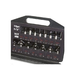 Trend fresesett 15 deler 12 mm aksling