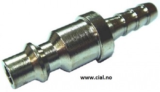 Luftnippel 1/4" slangestuss 2 pk